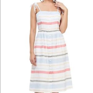 Gal Meets Glam Midi Striped Dress -Like New-Size 0